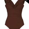 Cras Cph Badetøj<Agnes Swimsuit - Chocolate Dream