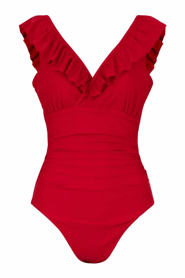 Cras Cph Badetøj<Agnes Swimsuit - Racing Red