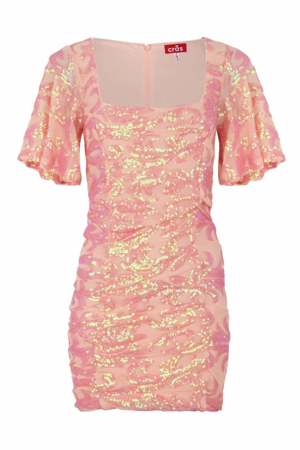 Cras Cph Kjoler<Clover Dress - Coral Pink