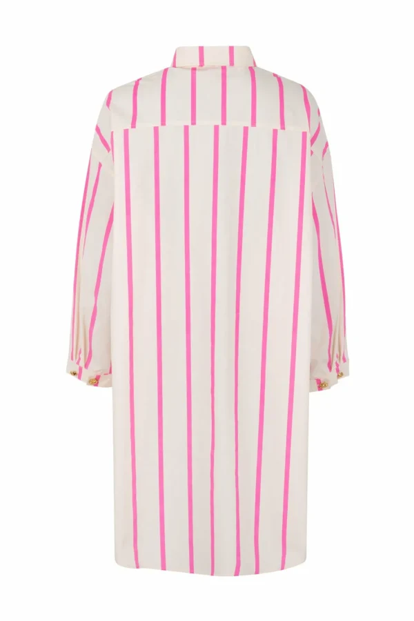 Cras Cph Skjorter<Flax Shirt - Pink Stripe