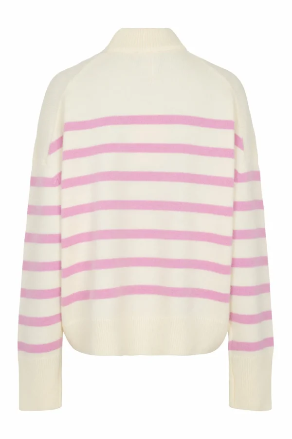 Cras Cph Strik<Iris Pullover - Buttercream/Pink