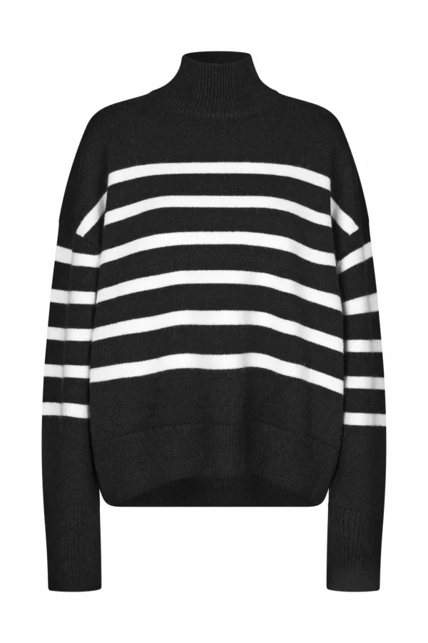 Cras Cph Strik<Isolde Pullover - Black/White