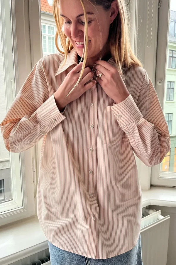 Cras Cph Skjorter<Ladycras Shirt - Blush Cream Stripe