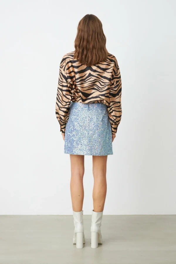 Cras Cph Shorts & Nederdele<North Skirt - Blue Glitter