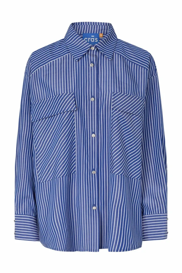 Cras Cph Skjorter<Office Shirt - Dark Blue Stripe