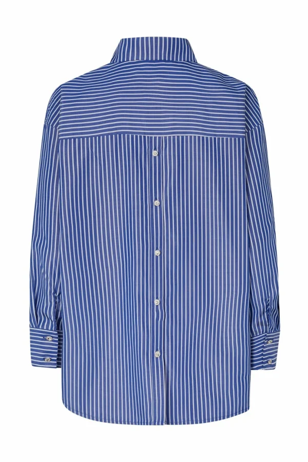 Cras Cph Skjorter<Office Shirt - Dark Blue Stripe